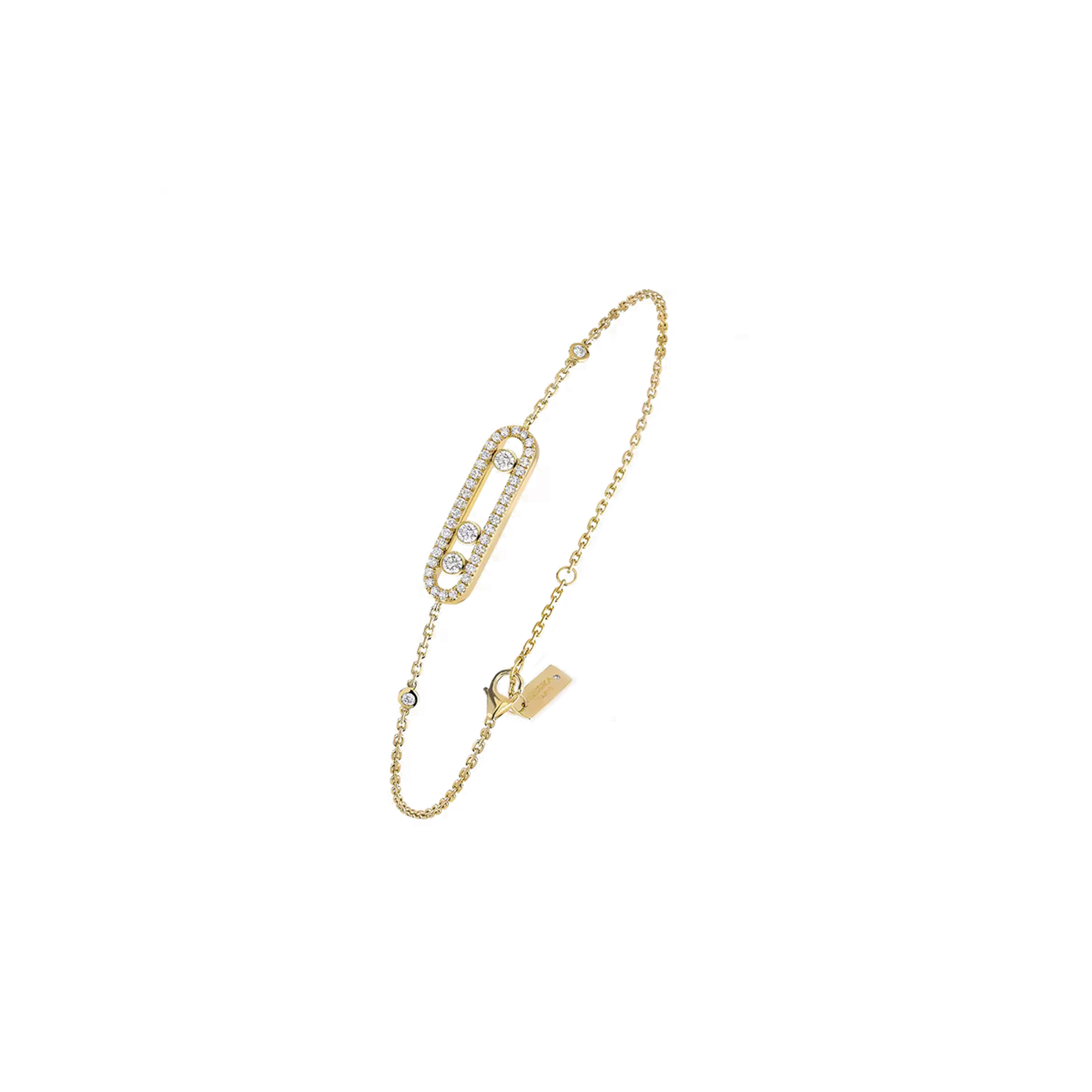 MESSIKA PARIS BABY MOVE PAVÉ YELLOW GOLD DIAMOND BRACELET 04325